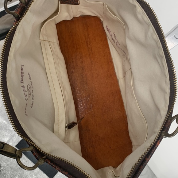 Texas Carpet Bagger Leather Tote. - Picture 13 of 15